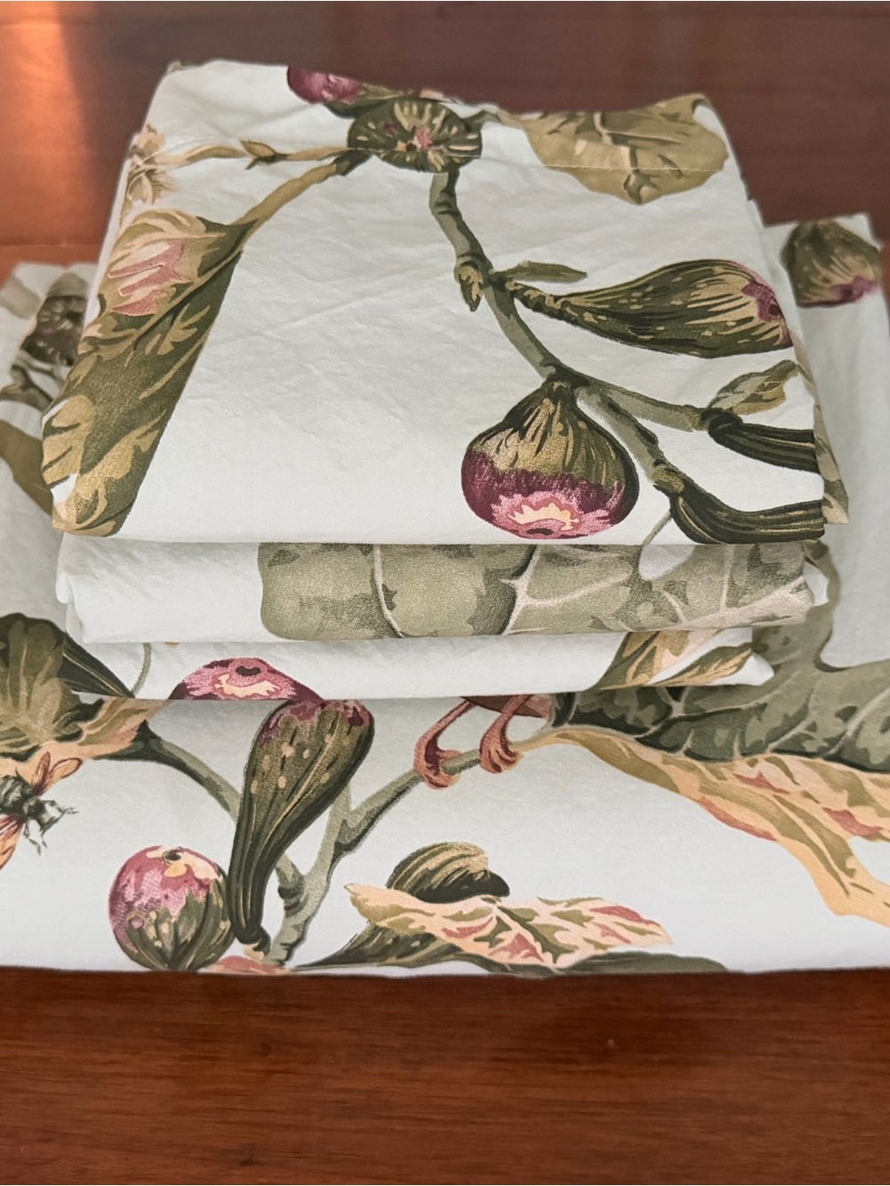 Pottery Barn Bird & Fig Print KING set (includes duvet cover and 3 Euro shams)